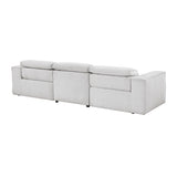 Phoebe Light Gray Power Double Reclining Sofa and Loveseat by Homelegance at Eve Furniture