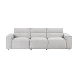 Phoebe Light Gray Power Double Reclining Sofa and Loveseat by Homelegance at Eve Furniture