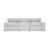Phoebe Light Gray Power Double Reclining Sofa and Loveseat by Homelegance at Eve Furniture