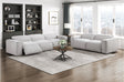 Phoebe Light Gray Power Double Reclining Sofa and Loveseat by Homelegance at Eve Furniture