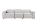 Phoebe Light Gray Power Double Reclining Sofa with Power Headrests by Homelegance at Eve Furniture
