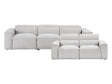 Phoebe Light Gray Power Reclining Sofa and Loveseat by Homelegance at Eve Furniture