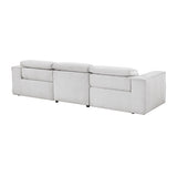 Phoebe Light Gray Power Reclining Sofa and Loveseat by Homelegance at Eve Furniture
