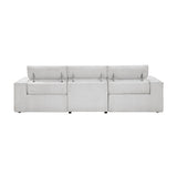 Phoebe Light Gray Power Reclining Sofa and Loveseat by Homelegance at Eve Furniture