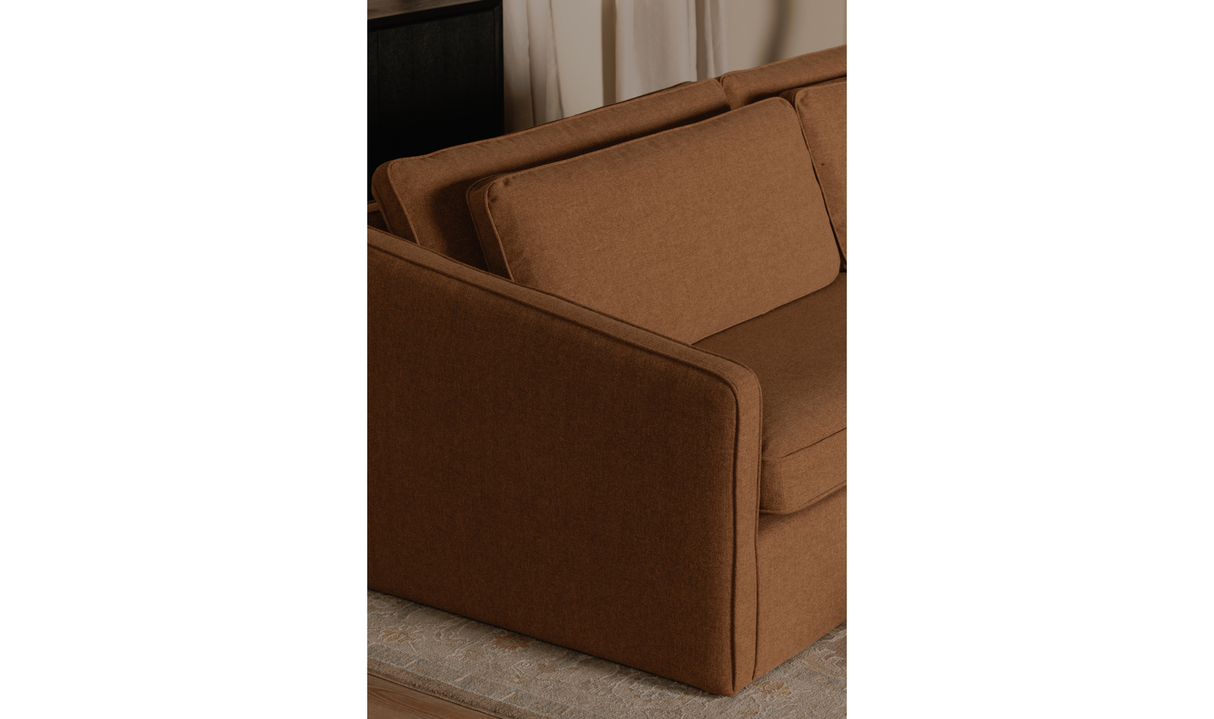 Phoebe Sofa Rust by Moe's Home at Eve Furniture