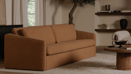 Phoebe Sofa Rust by Moe's Home at Eve Furniture
