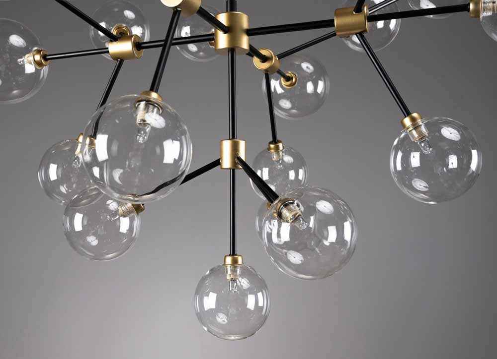 Phoenix Clear Chandelier by Classic Home at Eve Furniture