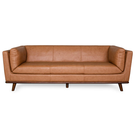 Phoenix Cognac Leather Sofa by Ashcroft Furniture at Eve Furniture
