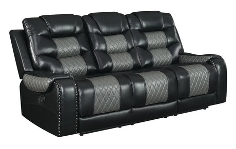 Phoenix II Black 3-Piece Reclining Living Room Set by New Era Innovations at Eve Furniture