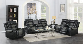 Phoenix II Black Reclining Living Room Set by New Era Innovations at Eve Furniture