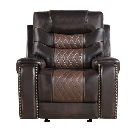 Phoenix II Brown 3-Piece Reclining Living Room Set by New Era Innovations at Eve Furniture