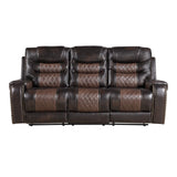 Phoenix II Brown Reclining Living Room Set by New Era Innovations at Eve Furniture