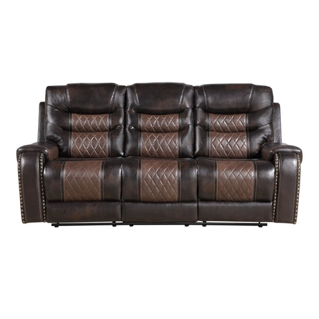 Phoenix II Brown Reclining Living Room Set by New Era Innovations at Eve Furniture