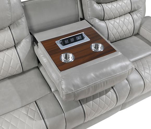 Phoenix II Grey Reclining Living Room Set by New Era Innovations at Eve Furniture