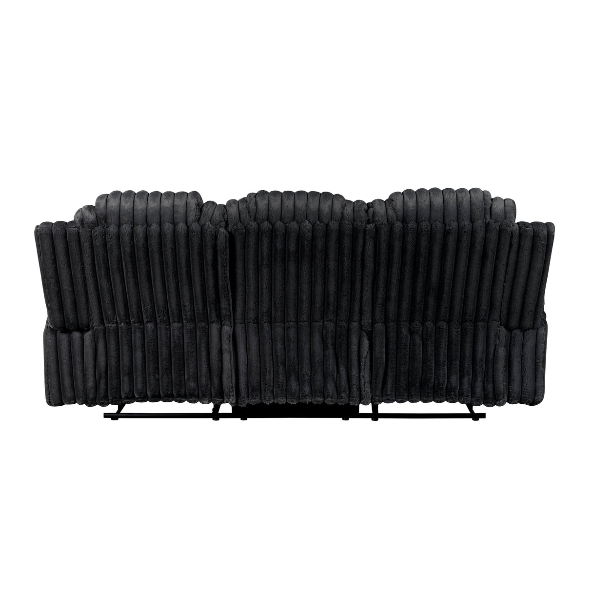 Phyllis Black Corduroy 2-Piece Reclining Living Room Set by Homelegance at Eve Furniture