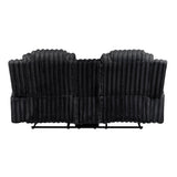 Phyllis Black Corduroy 2-Piece Reclining Living Room Set by Homelegance at Eve Furniture