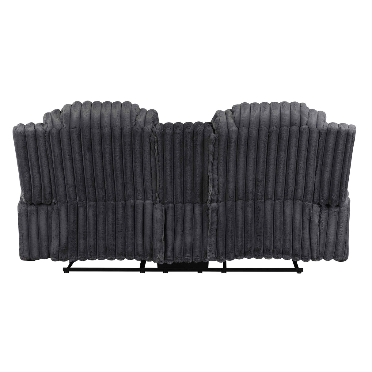 Phyllis Dark Gray 3-Piece Reclining Living Room Set by Homelegance at Eve Furniture
