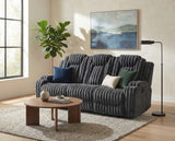 Phyllis Dark Gray Double Reclining Sofa by Homelegance at Eve Furniture