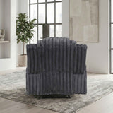 Phyllis Dark Gray Reclining Chair by Homelegance at Eve Furniture