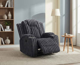 Phyllis Dark Gray Reclining Chair by Homelegance at Eve Furniture