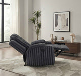 Phyllis Dark Gray Reclining Chair by Homelegance at Eve Furniture