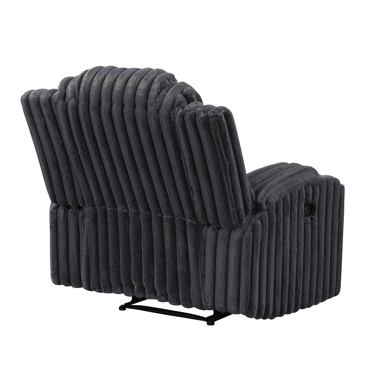 Phyllis Dark Gray Reclining Chair by Homelegance at Eve Furniture