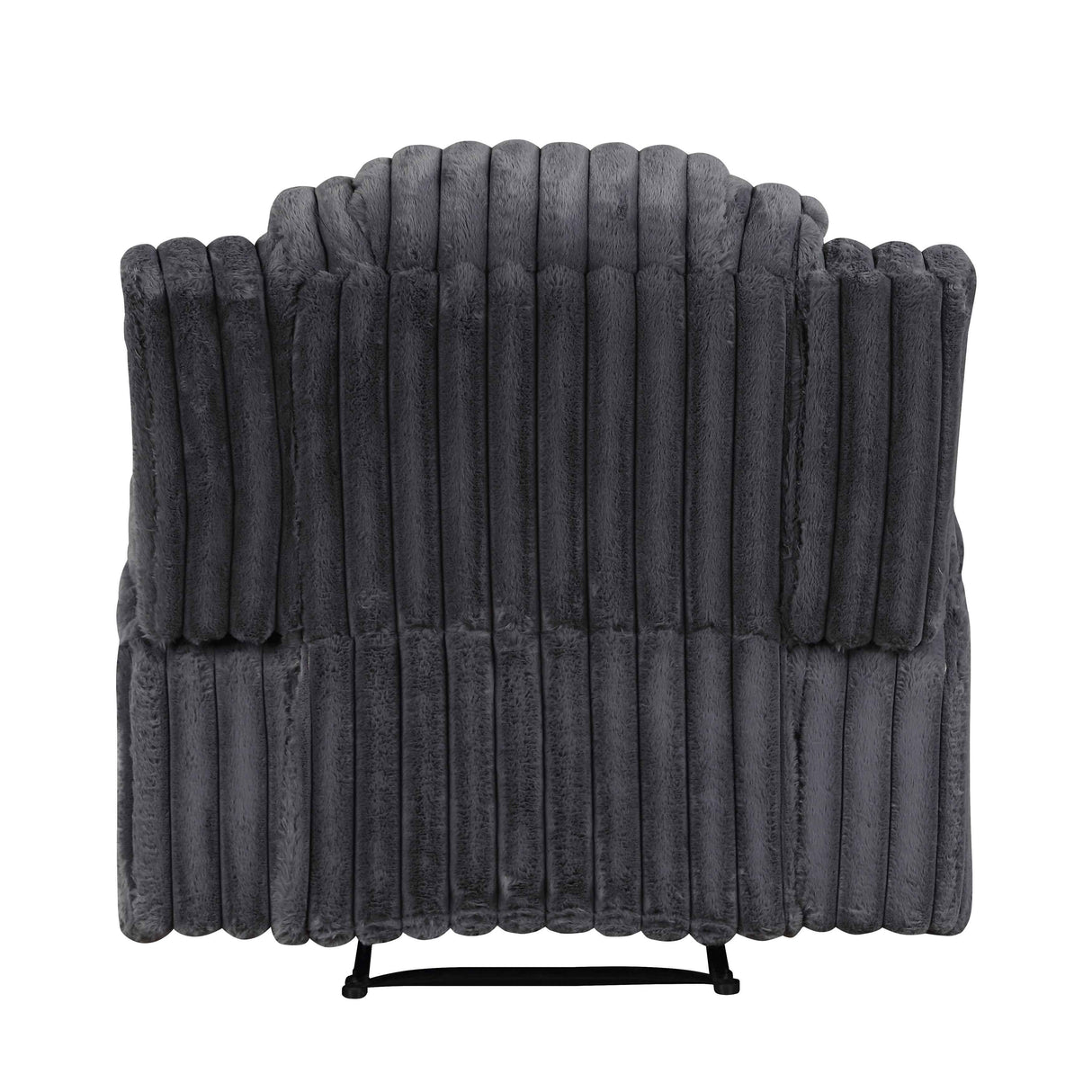 Phyllis Dark Gray Reclining Chair by Homelegance at Eve Furniture