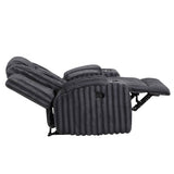 Phyllis Dark Gray Reclining Chair by Homelegance at Eve Furniture