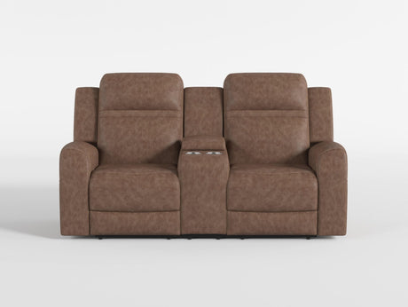 Phyllis Dark Gray Reclining Chair with Cup Holders by Homelegance at Eve Furniture