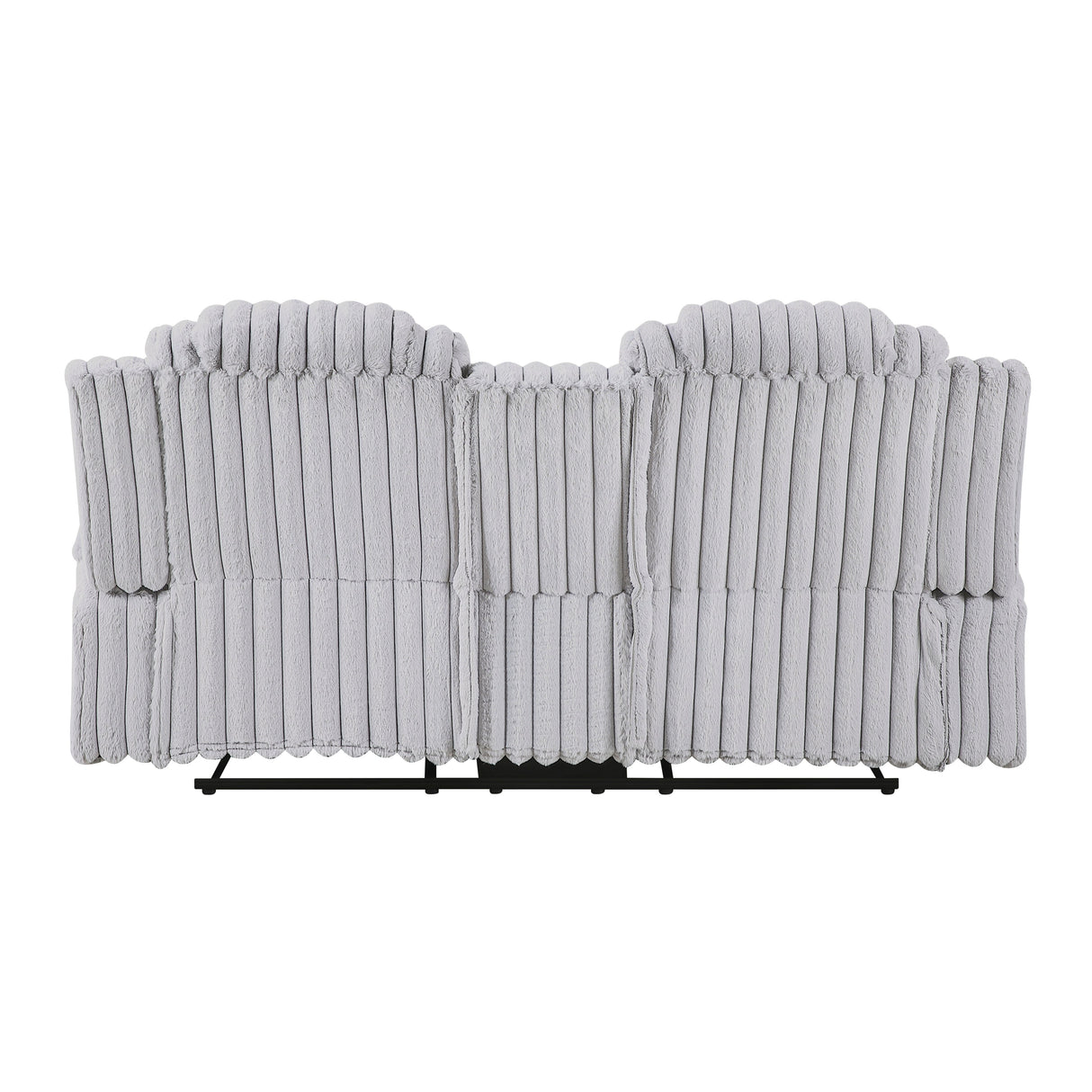 Phyllis Light Gray 2-Piece Reclining Living Room Set by Homelegance at Eve Furniture
