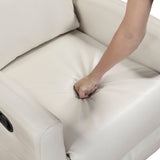 Phyllis Light Gray Double Reclining Loveseat with Center Console and Cup Holders by Homelegance at Eve Furniture