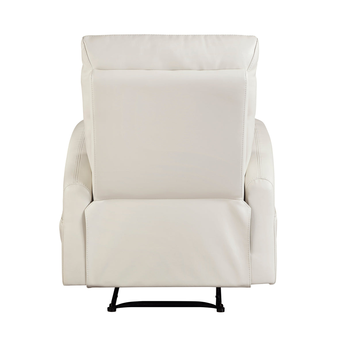 Phyllis Light Gray Double Reclining Loveseat with Center Console by Homelegance at Eve Furniture