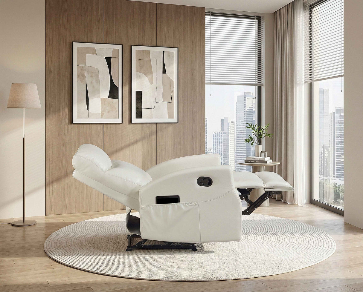Phyllis Light Gray Double Reclining Loveseat with Center Console by Homelegance at Eve Furniture