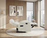 Phyllis Light Gray Double Reclining Loveseat with Center Console by Homelegance at Eve Furniture