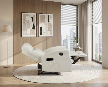 Phyllis Light Gray Double Reclining Loveseat with Center Console by Homelegance at Eve Furniture