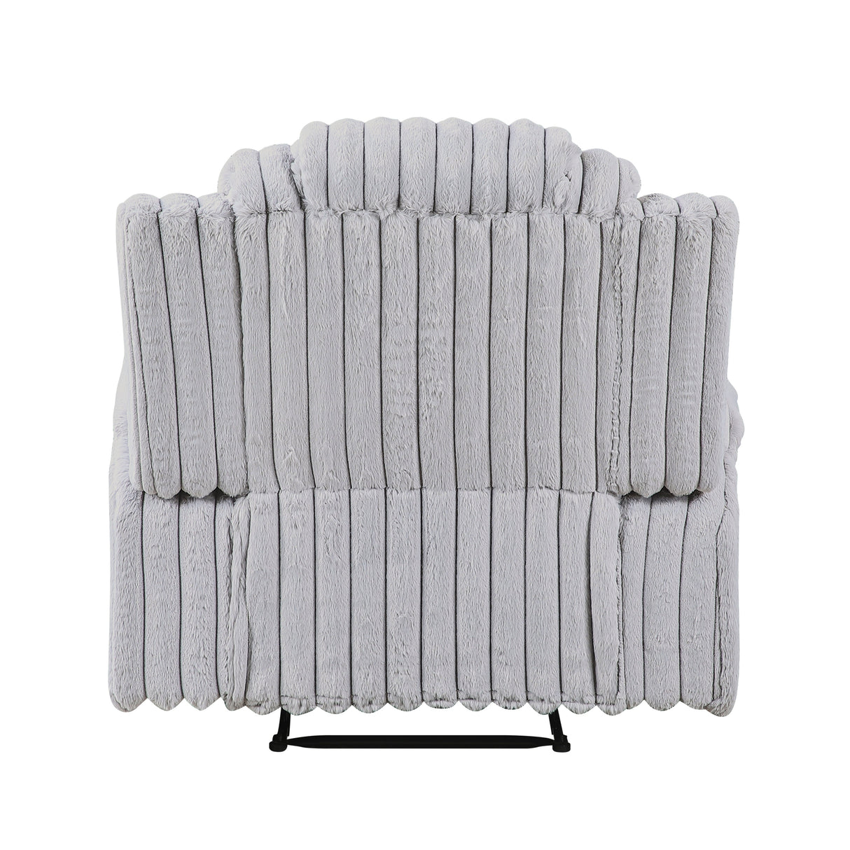 Phyllis Light Gray Reclining Chair with Cup Holders by Homelegance at Eve Furniture