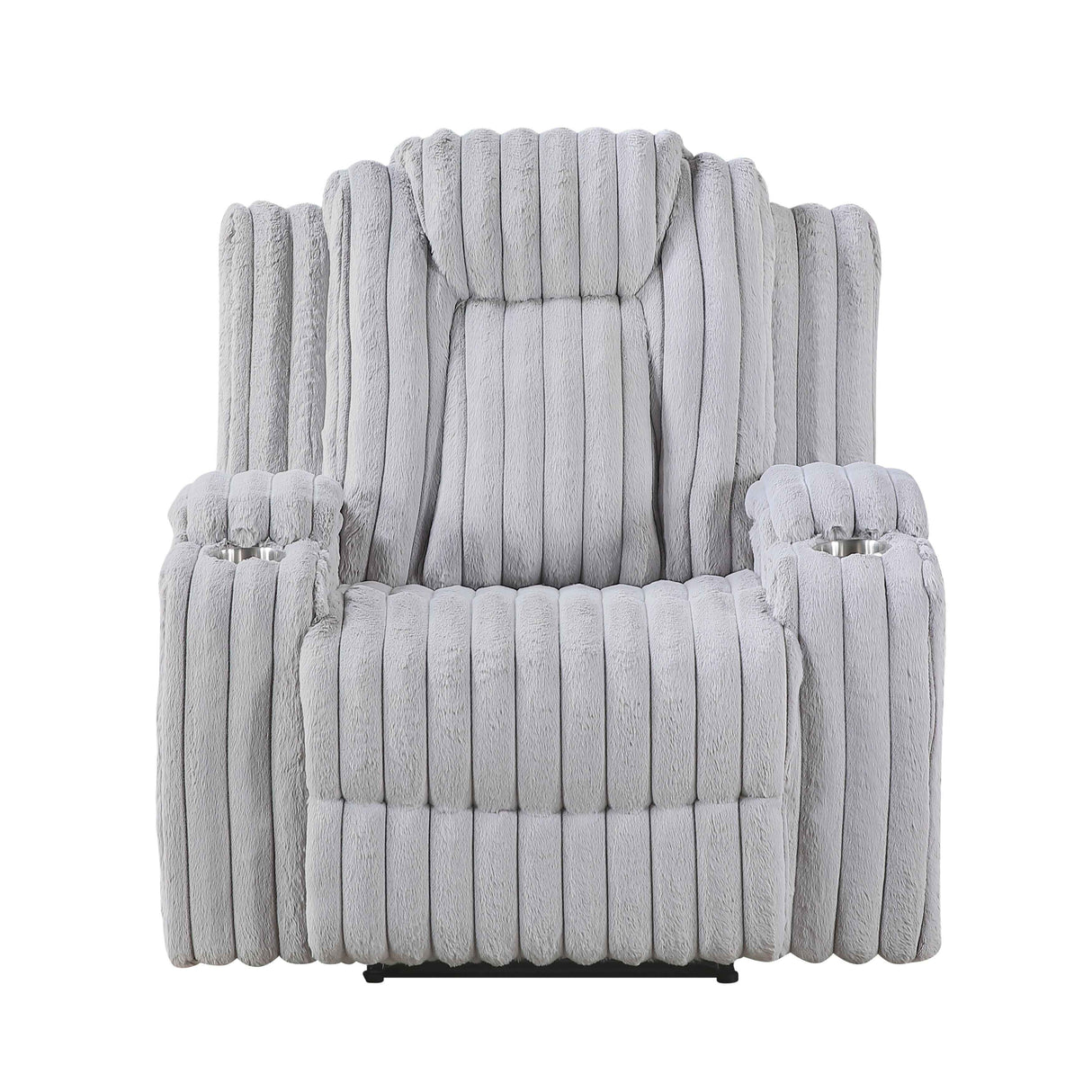 Phyllis Light Gray Reclining Living Room Set by Homelegance at Eve Furniture