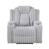 Phyllis Light Gray Reclining Living Room Set by Homelegance at Eve Furniture