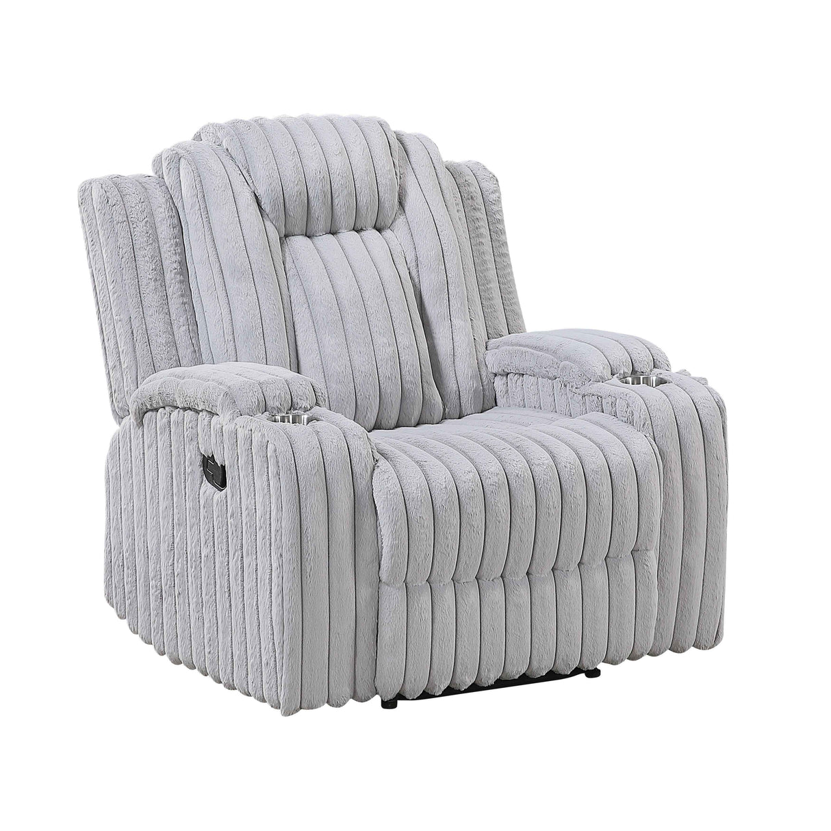 Phyllis Light Gray Reclining Living Room Set by Homelegance at Eve Furniture