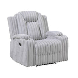 Phyllis Light Gray Reclining Living Room Set by Homelegance at Eve Furniture