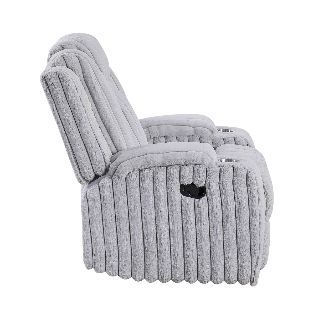Phyllis Light Gray Reclining Living Room Set by Homelegance at Eve Furniture