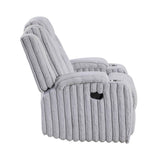 Phyllis Light Gray Reclining Living Room Set by Homelegance at Eve Furniture