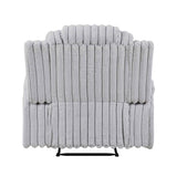 Phyllis Light Gray Reclining Living Room Set by Homelegance at Eve Furniture