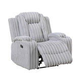 Phyllis Light Gray Reclining Living Room Set by Homelegance at Eve Furniture
