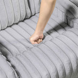 Phyllis Light Gray Reclining Living Room Set by Homelegance at Eve Furniture