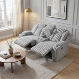 Phyllis Light Gray Reclining Living Room Set by Homelegance at Eve Furniture