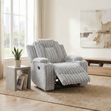 Phyllis Light Gray Reclining Living Room Set by Homelegance at Eve Furniture