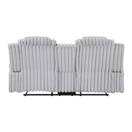 Phyllis Light Gray Reclining Living Room Set by Homelegance at Eve Furniture