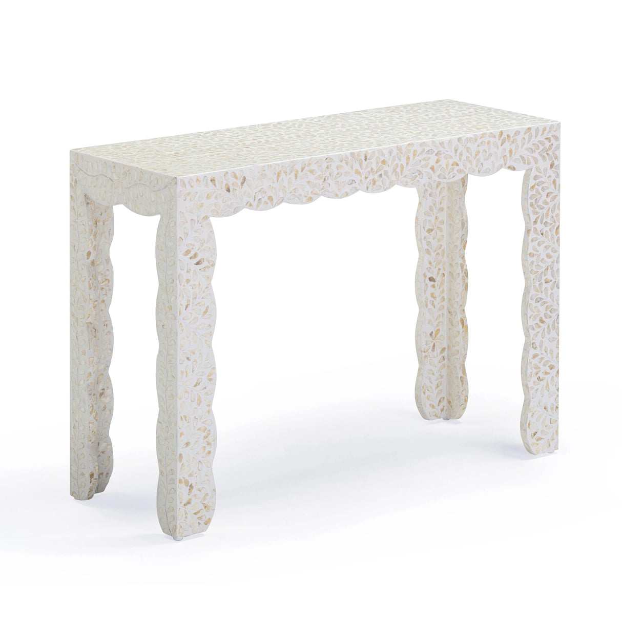 Piara Natural Capiz Shell Console by TOV Furniture at Eve Furniture