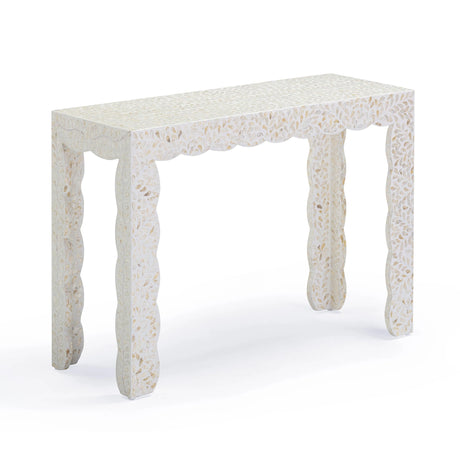 Piara Natural Capiz Shell Console by TOV Furniture at Eve Furniture